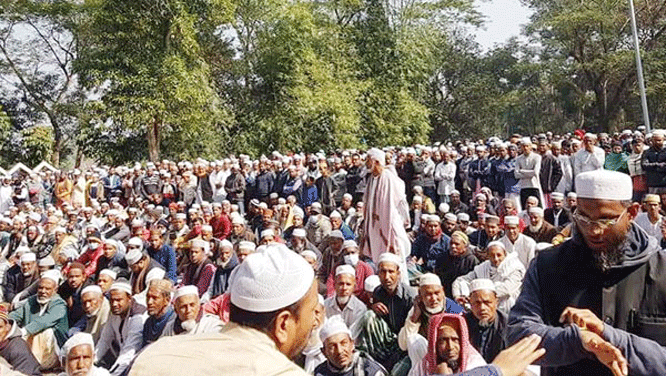 জুড়ীর সাবেক চেয়ারম্যান নজমুল ইসলাম মাস্টারের দাফন সম্পন্ন