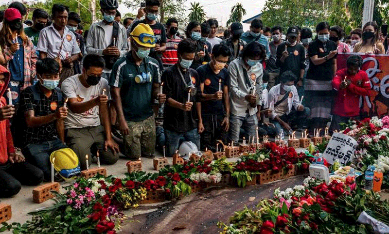 মিয়ানমারে রবিবারের সহিংসতায় নিহত বেড়ে ৭১