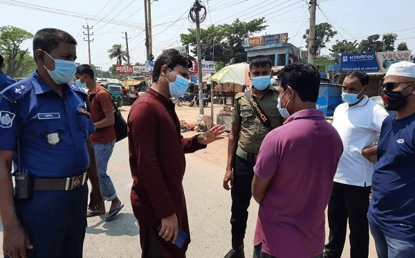 জুড়ীতে মাস্ক না পরায় ৬ জনকে জরিমানা