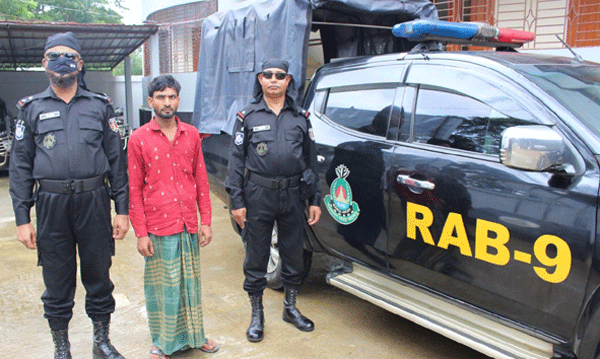 বাহুবলে ১৫ কেজি গাঁজাসহ মাদক কারবারি গ্রেপ্তার