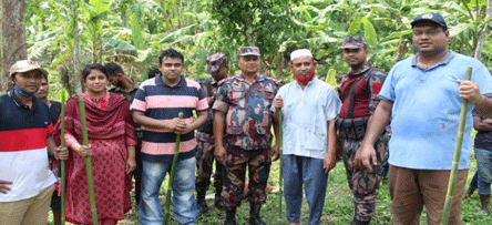 বড়লেখায় উদ্ধার খাসিয়াদের দখল হওয়া পানের জুম