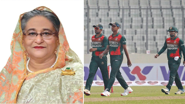 ক্রিকেট দলকে প্রধানমন্ত্রীর অভিনন্দন