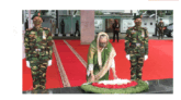 বঙ্গবন্ধুর প্রতিকৃতিতে প্রধানমন্ত্রীর শ্রদ্ধা