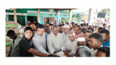 ছাতকে বন্যার্তদের মাঝে ত্রাণ বিতরণে এমপি মানিক