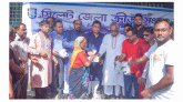 সিলেট জেলা ক্রীড়া সংস্থার আয়োজনে বন্যাদুর্গত মানুষের মাঝে খাদ্য বিতরণ