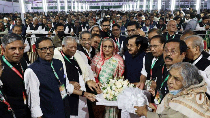 বাংলাদেশ আওয়ামী লীগের নবনির্বাচিত কেন্দ্রীয় নেতৃবৃন্দকে সিলেট জেলা ও মহানগর আ’লীগের অভিনন্দন