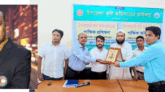 মাঠ পর্যায়ে শ্রেষ্ঠ উপ-সহকারি কৃষি কর্মকর্তা নির্বাচিত হওয়ায় আবুল হারিছকে পলাশের অভিনন্দন