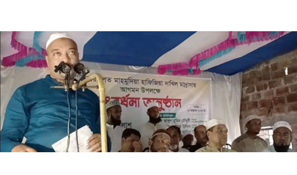 কানাইঘাট মাদ্রাসা ম্যানেজিং কমিটির উদ্যোগে মস্তাক আহমদ পলাশকে সংবর্ধনা