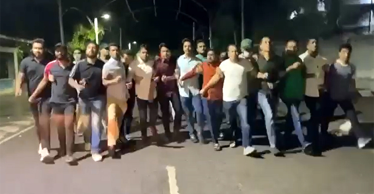 রাজধানীতে ছাত্রলীগের ঝটিকা মিছিল