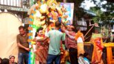 বিজিবির,আইনশৃঙ্খলা বাহিনীর কড়া নিরাপত্তায় দুর্গাপূজার প্রতিমা বিসর্জন
