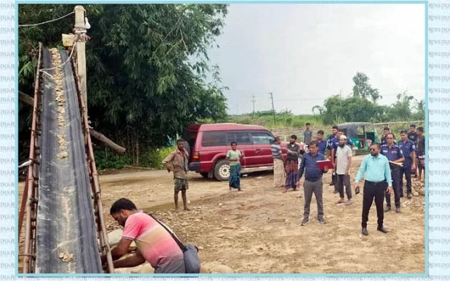 কানাইঘাট লোভাছড়া পাথর কোয়ারীতে লা ই সে ন্স বি হী ন ক্রা শা র মেশিন ব ন্ধ
